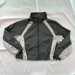 GU グレー ピンク フルジップジャケット L