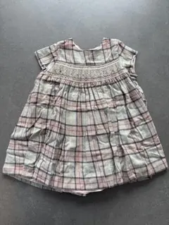 Bonpoint チェック柄ワンピース 18M