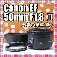 ✨大人気単焦点レンズ✨Canon EF 50mm F1.8 Ⅱのサムネイル