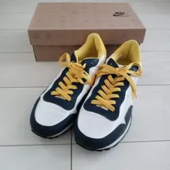 NIKE RUNALONG スニーカー メンズ 25.5cm 紺×白×黄