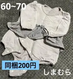 ベビー 服 女の子 60 ~ 70ロンパース しまむら