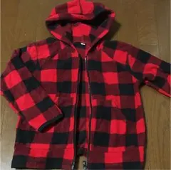 美品！チェック柄パーカー！