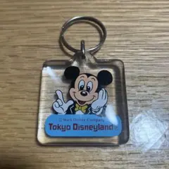 東京ディズニーランド ミッキーマウス アクリルキーホルダー　レトロ