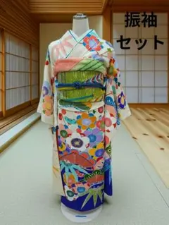 振袖セット　古典柄　松竹梅　正絹のサムネイル