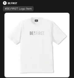 BE:FIRST ロゴTシャツ・クリアロゴキーホルダー(スモーク) 2点セット