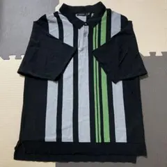 NIKO AND ... メンズ　ストライプ サマーポロセーター　Mサイズ