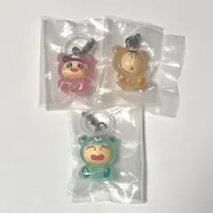 クレヨンしんちゃん みんなでくまパジャマ めじるしアクセサリー ガチャ