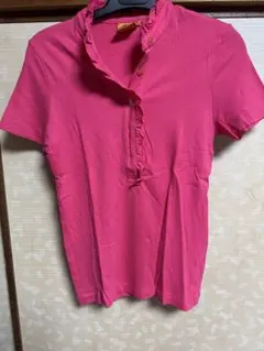 Tory Burch フリル付きポロシャツ XS ピンクのサムネイル
