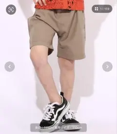 ベビードール　パンツ　キッズ　90 短パン　半ズボン　ベージュ