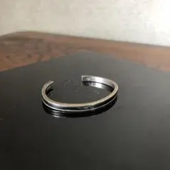 GUCCI グッチ シルバー レザー コンビ バングル GG 925