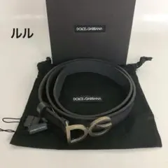 Dolce&Gabbana ドルチェ ガッバーナ ベルト レザー 黒 DG ロゴのサムネイル