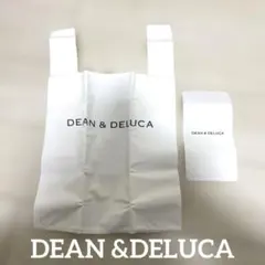 DEAN & DELUCA ビニールエコバッグ ホワイト ショッパー風　正規品のサムネイル