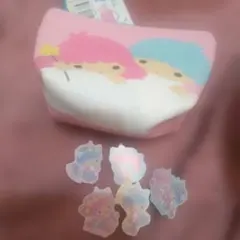 リトルツインスターズ キキララ ポーチとステッカーセット シール