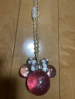 ミニーマウス 光るペンダント ネックレス