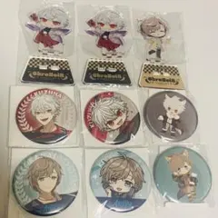 ChroNoiR にじさんじ くじ アニカフェ 葛葉 叶 缶バッジ アクスタ