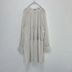 アースミュージックアンドエコロジー ティアード ワンピース チュニック ブラウス