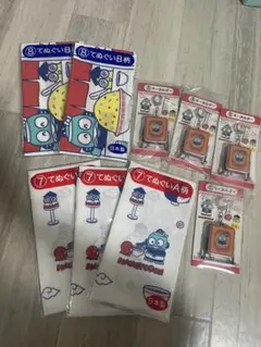 ハンギョドン　サンリオ当たりくじ　キーホルダー　てぬぐい