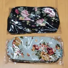 花柄　ポーチ　2点セット　新品　未使用品のサムネイル