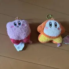 【2点セット】星のカービィ　サガラ刺繍マスコット　ホバリング/ワドルディ
