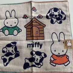 新品未使用 ミッフィーの綿100%ハンカチ　　　ハンド￼ タオル