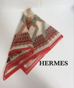 正規品HERMESエルメススカーフ　 Brins d'or プチカレ