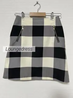 1607 美品✨ Loungedress チェック柄台形ミニスカートのサムネイル
