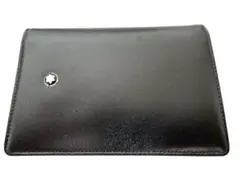 未使用 モンブラン カードホルダー 名刺入れ グレインレザー ブラックのサムネイル