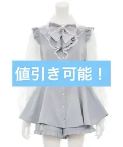 Secret Honey(シークレットハニー) レース袖ラッフルセットアップ