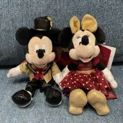 ディズニーストア 25周年 ぬいぐるみキーチェーン ミッキー ミニー