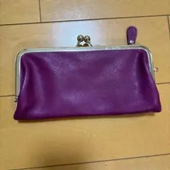 パープルがま口コインケース