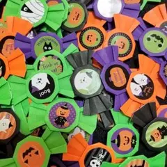 【64個】3.8センチ キャンディ ハロウィン柄シールつき2109-06