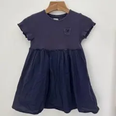キッズ 半袖ワンピース ネイビー 120cm n.o.u.sのサムネイル
