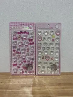 ボンボンドロップシール 2枚セット キティ ちいかわ 即日発送 3Dステッカー