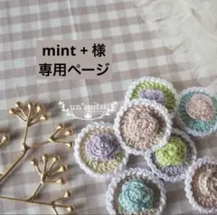 mint +様 専用ページ　un＊mitu かぎ編み モチーフ