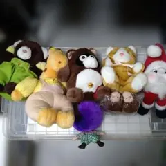 ぬいぐるみ7体セットS 昭和レトロ