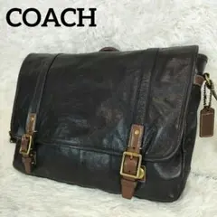コーチ　ハリソン　ショルダーバッグ　メッセンジャー　2way　70386