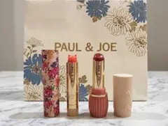 【限定品】ポール＆ジョー 猫リップ & 口紅 計2本 + リップケース 2個