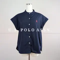 GeeRA別注 U.S. POLO ASSN フレンチスリーブ 刺繍シャツのサムネイル