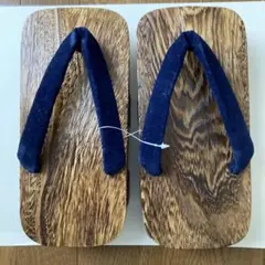木製下駄　紺色鼻緒　26㎝ 男性用　和装