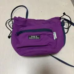 MEI パープル ショルダーバッグ