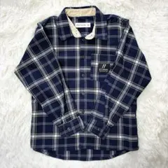 【美品】DITTMARKキムラタン チェック長袖シャツ 胸ポケットあり 130