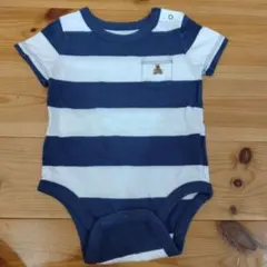 baby GAP ストライプロンパース 6-12ヶ月