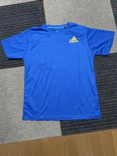 adidas DRI-FIT プレミアムフィットTシャツ L 青