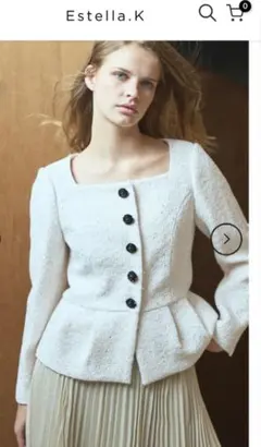 【美品】エステラケー　Camille Tweed Jacket