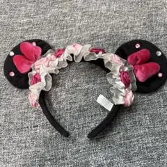 ミ二ー耳カチューシャ フリル付き