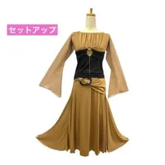 Y6082★M 茶 黒 セットアップ 社交ダンスのサムネイル