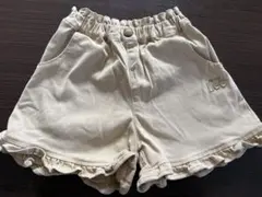 Lee フリル付きハーフパンツ クリーム色