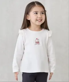 petit main プティプラ GIRLS長袖T 120cm アイボリー