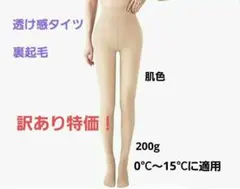 透け感タイツ 裏起毛タイツ 美脚 ストッキング風タイツ