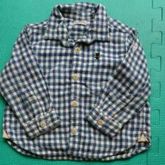 ミキハウス チェックシャツ 80